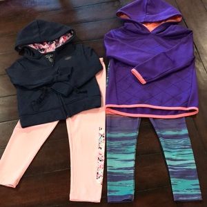 Athletic Lot of 2 Matching Outfits, size 3T - Sketcher & Cheetah Brand